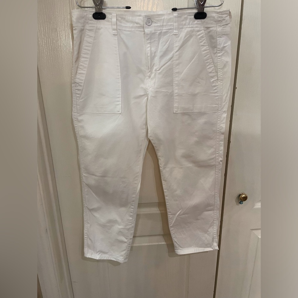 White Casual Pants